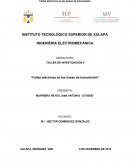 Fallas eléctricas en las líneas de transmisión