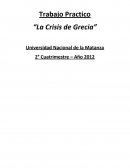 Trabajo Practico “La Crisis de Grecia”