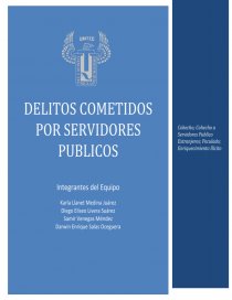 Estudio Dogmático de los delitos Cometidos por servidores Públicos (Cohecho; Cohecho a Servidores Publico Extranjeros; Peculado; Enriquecimiento Ilícito). Página 1