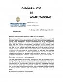 Ensayo sobre la historia y evolución del ordenador.