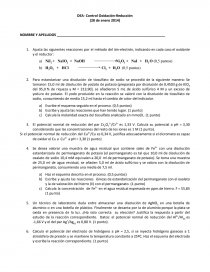 DEA- Control Oxidación-Reducción. Página 1