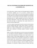 USO DE LOS SISTEMAS DE INFORMACIÓN GEOGRÁFICA EN LA INGENIERÍA CIVIL