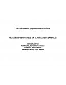 Tratamiento impositivo mercado de capitales