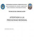 ATENTADO A LA PRIVACIDAD MUNDIAL