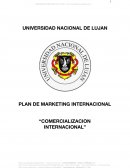 PLAN DE MARKETING INTERNACIONAL “COMERCIALIZACION INTERNACIONAL”
