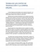 TEORÍA DE LOS COSTES DE TRANSACCIÓN Y LA COMPRA ONLINE.