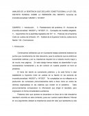 ANALISIS DE LA SENTENCIA QUE DECLARO CONSTITUCIONAL LA LEY DEL DISTRITO FEDERAL SOBRE LA PERMISIÓN DEL ABORTO