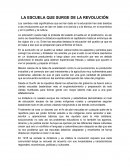 La escuela segun la revolucion