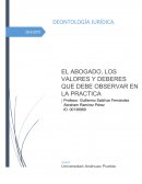 El abogado y sus valores