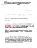 Descripción General de la planeación integral para la ejecución de los trabajos. Proceso constructivo.