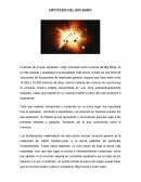 HIPÓTESIS DEL BIG BANG