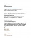 Actividad Programación Orientada a Objetos con el Lenguaje C++