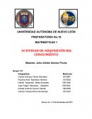 Matemáticas 1 Actividad de adquisición del conocimiento