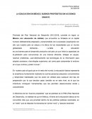 LA EDUCACIÓN EN MÉXICO: BUENOS PROPÓSITOS SIN ACCIONES