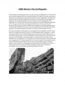 1985. Mexico City Earthquake