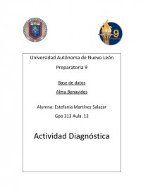 Base de datos etapa 3. Página 1