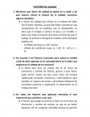 Actividades sobre factores de calidad