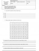 Prueba de matemática 3° básico