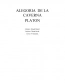 La alegoría de la caverna.