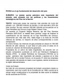 PDVSA es el eje fundamental del desarrollo del país