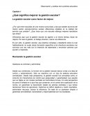 La gestión escolar como factor de mejora