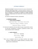 Indicadores Financieros de Liquidez y Endeudamiento.
