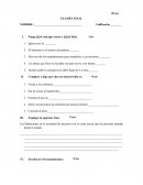 Examen de primera comunion