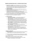 BRIEFING (INFORMACIÓN PARA LA CAMPAÑA PUBLICITARIA)