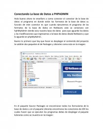 Conectando La base de Datos a PHPADMIN. Página 1