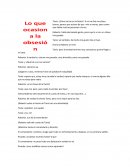 Narración, Lo que ocasiona la obsesión