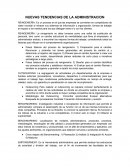 NUEVAS TENDENCIAS DE LA ADMINISTRACION