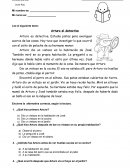 Prueba de lenguaje - Arturo el detective