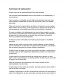 Ensayo acerca de las responsabilidades Éticas empresariales.