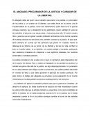 EL ABOGADO, PROCURADOR DE LA JUSTICIA Y CURADOR DE LA LIBERTAD.