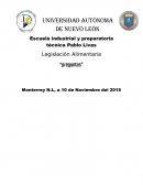 Legislación Alimentaria “preguntas”