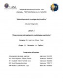 Actividad Integradora ETAPA 4 “Ensayo sobre la investigación cualitativa y cuantitativa”