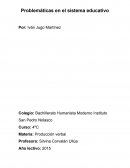 Ensayo problematicas escolares