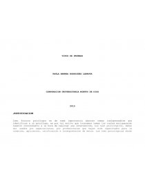 TIPOS DE PRUEBAS OBJETIVOS ESPECIFICOS. Página 1