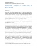 NEOLIBERALISMO Y SU IMPACTO EN LA EMPRESA PÚBLICA EN MEXICO 1982-2000