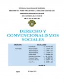 CONVENCIONALISMO SOCIAL ENSAYO