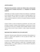 Agentes quimicos metodo de evaluación RD. 374/2001 Guia técnica para la evaluacion y prevencion de riesgos relativos a la presencia de agentes quimicos