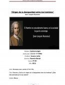 “Origen de la desigualdad entre los hombres” Jean- Jacques Rousseau