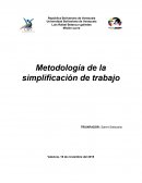 Metodología de la simplificación de trabajo