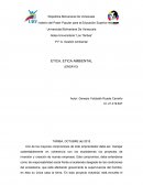 ETICA, ETICA AMBIENTAL ENSAYO