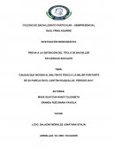 Causas que inciden al maltrato físico a la mujer por parte de su pareja