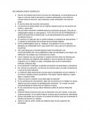 PLANEACION RECOMENDACIONES GENERALES
