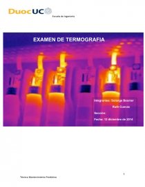 Termografia informe de practica. Página 1