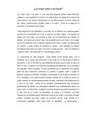 ¿La mujer nace o se hace?