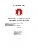 PROGRAMA DE ALTA ESPECIALIZACIÓN EN DIRECCIÓN AVANZADA DE PROYECTOS