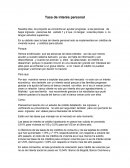 Tasa de interés personal